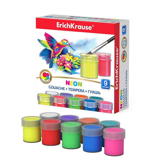 Picture of EK POSTER PAINT 9 NEON COLOURS 20ML